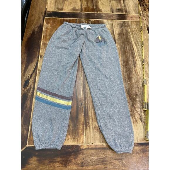Spiritual Gangster Rainbow Stripe Gray Straight Leg Sweatpants Size M - Picture 4 of 5